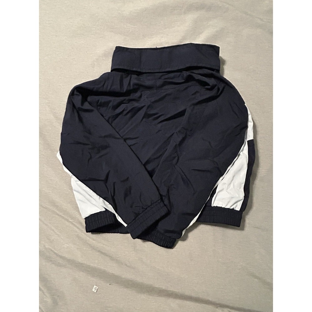 Nike Toddler Boys Windbreaker Jacket 2T Navy Blue White Full Zip Spellout Logo - Picture 6 of 9